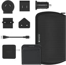 Mophie Wireless Qi Charger Travel Kit International Adapters UK EU US AU CH
