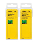 Stanley 1-TRA705T Heavy Duty G 8mm Staples 2000 Pack Tacker Gun Refill
