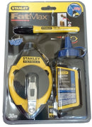 Stanley FatMax Chalk Line Reel 30m Blue Chalk 113g & Marker Pen 0-47-681