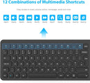 LeadsaiL Wireless Keyboard Mouse Set USB UK QWERTY Compact PC Mac