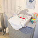 Babycalin Bath Cape 75x75cm Shark Hooded Towel Baby Boys Girls 100% Cotton