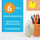 GTSE Clear Cellotape 12 Rolls 24mm x 66m Parcel Packing Gift Wrap Tape