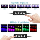 Aquarium LED Light Clip On 6W RGB Full Spectrum Fish Tank Remote