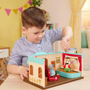 Lil Woodzeez Movie Theatre Playset Posable Figures Mini Cinema Toy 3+ Gift