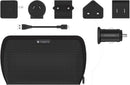 Mophie Wireless Qi Charger Travel Kit International Adapters UK EU US AU CH