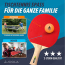 JOOLA Table Tennis Set 4 Bats 10 Balls Carry Bag Ping Pong Family Kit