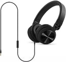 Energy Sistem DJ2 Black DJ Headphones 180º Rotating Ear Cups Detachable Cable