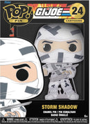 Funko POP! Pins GI Joe Snake Eyes Storm Shadow 4'' Enamel Pin Brooch