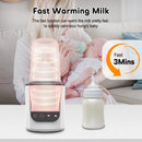 5 in 1 Baby Bottle Warmer Steriliser LCD Timer Smart Temp BPA Free Fits All