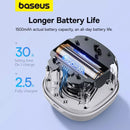 Baseus AeQur V2 Bluetooth Speaker 360° Sound 30H Playtime, White
