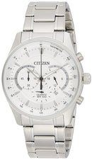 Citizen AN8190-51A Mens 42mm Chronograph Quartz Watch Stainless Steel, Silver