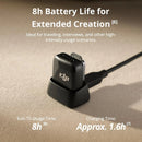 DJI Mic Mini Wireless Lavalier Microphone Clip On Transmitter Black