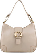 Le Sabbi Womens Beige Genuine Leather Shoulder Bag Handbag 81667BG