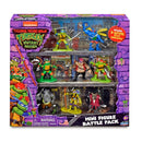 TMNT Teenage Mutant Ninja Turtles 8 Mini Figures Battle Pack Toy Set