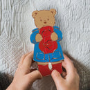Paddington Bear Wooden Puzzle Toddler 4 Piece Jigsaw Toy Kids 1-3 Years