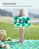 SONGMICS XXL Picnic Blanket 200x200cm Waterproof Fleece Foldable Mat GCM78Y