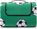 Amago Picnic Blanket 150x200cm Football Design Fleece Waterproof Mat
