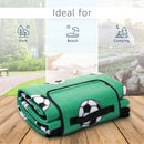 Amago Picnic Blanket 150x200cm Football Design Fleece Waterproof Mat