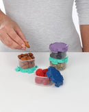 Sistema Knick Knack Mini Containers Reusable Food Storage Box 62ml Set of 4