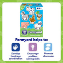Orchard Toys Farmyard Jigsaw Puzzle 6x2 Piece Toddler Puzzle Age 18 Months+
