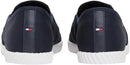 Tommy Hilfiger Women's Canvas Slip On Trainers Low Top Space Blue, UK4 EU37