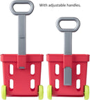 Playkidiz Mini Shopping Cart Toy 24pc Pretend Food Playset Toddlers