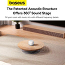 Baseus AeQur V2 Bluetooth Speaker 360° Sound 30H Playtime, White