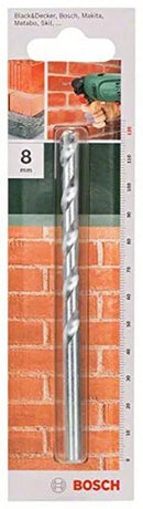 Bosch 8mm x 120mm Masonry Drill Bit For Concrete Brick & Wood 2609255434