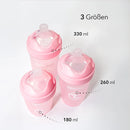Twistshake Anti Colic Baby Bottles 2 Pack 180ml BPA Free Newborn Grey Bottle