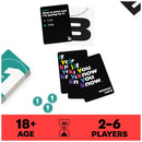 Spin Master Games IYKYK Card Game If You Know You Know Adult Party Game Friends