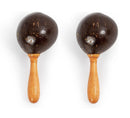 Percussion Plus PP622 Large Coconut Maracas Pair Brown Hand Percussion Shakers