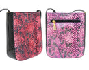 Luigi Womens Pink Red Crossbody Bag Faux Leather Small Shoulder Purse