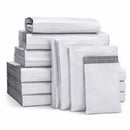 White Poly Mailing Bags Strong 50 Micron Self Seal Postal Postage Various Sizes