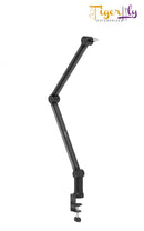 Microphone Boom Arm Desk Stand Tablet Holder Universal Mic Arm Cable Management
