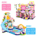Exercise N Play Friends Hair Salon Pool Party Building Blocks Toy Set 1373 Piece