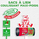 Alfapac 30L Maxi Bin Bags Heavy Duty Refuse Sacks 15 Bags Made in France 3 or 6