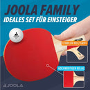 JOOLA Table Tennis Set 4 Bats 10 Balls Carry Bag Ping Pong Family Kit