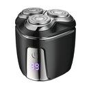 Electric Shaver Men Cordless Waterproof Rotary Razor LCD USB-C Wet & Dry