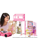 Barbie Dollhouse Playset With Doll & 2 Level House Furniture Puppy HHY40 Mattel