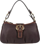 Le Sabbi Women’s Genuine Leather Shoulder Bag Brown Stylish Handbag 81668BR