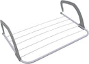 JVL Over Door Radiator Clothes Drying Airer 3M Folding White Laundry Rack