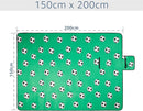 Amago Picnic Blanket 150x200cm Football Design Fleece Waterproof Mat