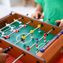 Unibos Mini Table Top Foosball Game 41x23cm 6-A-Side Football Set Wood