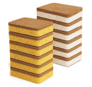 Eco Kitchen Sponges 12 Pack Natural Loofah Non Scratch Compostable Scrub Pads