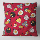 Questo Casa Decorative Cushion Cover 45x45cm, Sofa Pillow Case Home - Angry Bird