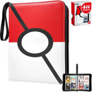 Trading Card Binder 4 Pocket 400 Card Album 50 Pages Zip Folder TCG By TOYABI