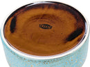 TRIXIE Ceramic Dog Bowl 400ml Blue Pet Food Water Bowl 13cm Dishwasher Safe