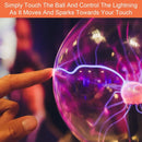 Global Gizmos Plasma Ball Lamp 8" Touch & Sound Activated Lightning Globe Light
