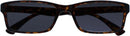 OPULIZE PEP Reading Sunglasses Women Men UV400 Brown Rectangular Glasses +2.5