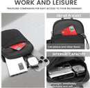 Crossbody Sling Bag Chest Pack Dual Pocket Water Resistant Phone Holder, Large
